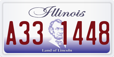 IL license plate A331448