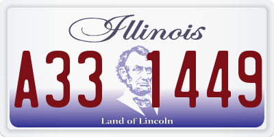 IL license plate A331449