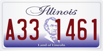IL license plate A331461