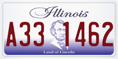 IL license plate A331462