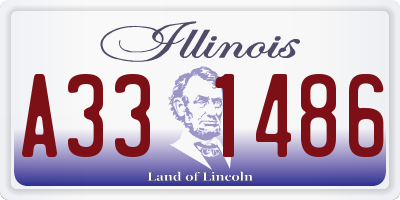IL license plate A331486