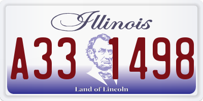 IL license plate A331498
