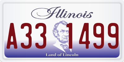 IL license plate A331499