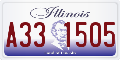 IL license plate A331505