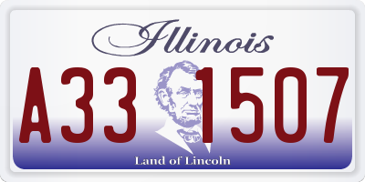 IL license plate A331507