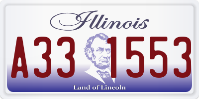 IL license plate A331553