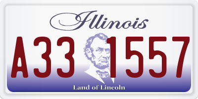 IL license plate A331557