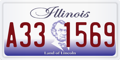IL license plate A331569