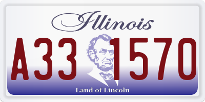 IL license plate A331570
