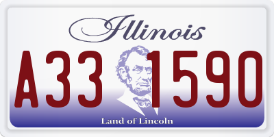 IL license plate A331590