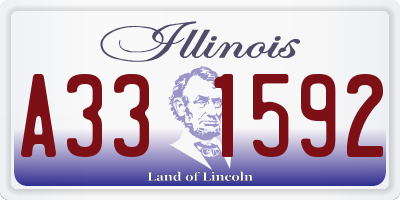 IL license plate A331592