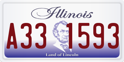IL license plate A331593