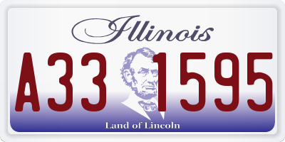 IL license plate A331595