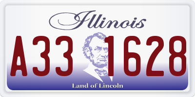 IL license plate A331628