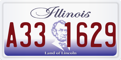 IL license plate A331629