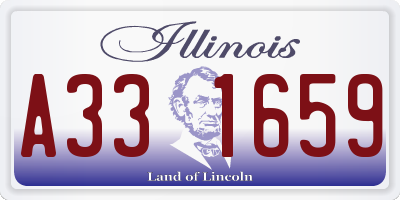 IL license plate A331659