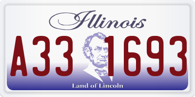 IL license plate A331693