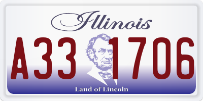 IL license plate A331706