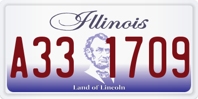 IL license plate A331709