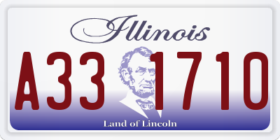 IL license plate A331710