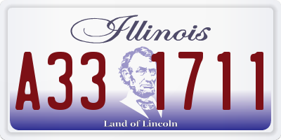 IL license plate A331711