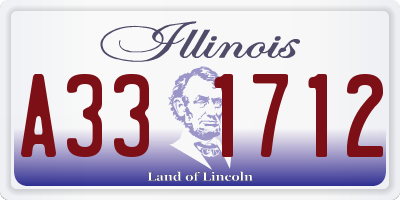 IL license plate A331712