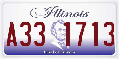 IL license plate A331713