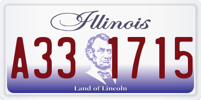 IL license plate A331715