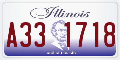 IL license plate A331718