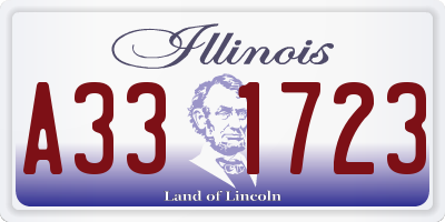 IL license plate A331723