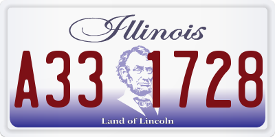IL license plate A331728
