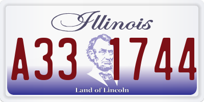 IL license plate A331744