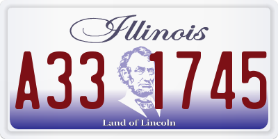 IL license plate A331745