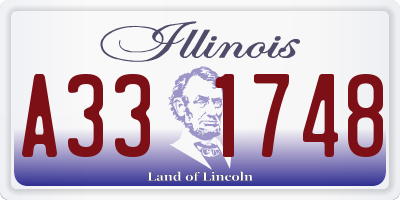 IL license plate A331748