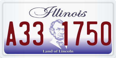 IL license plate A331750
