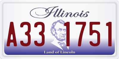 IL license plate A331751