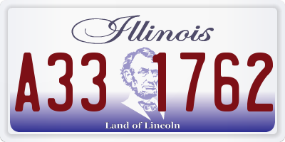 IL license plate A331762
