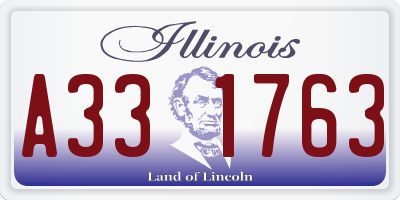 IL license plate A331763