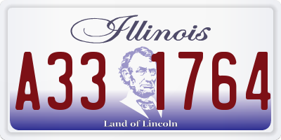 IL license plate A331764