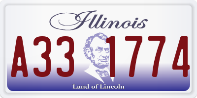IL license plate A331774