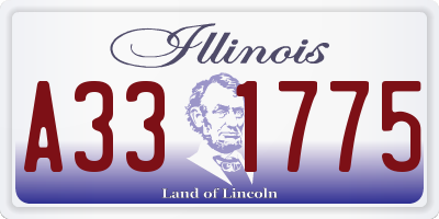 IL license plate A331775