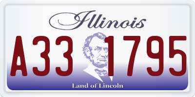 IL license plate A331795