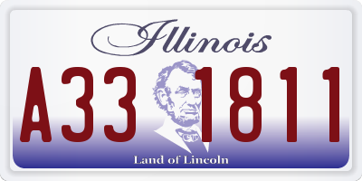 IL license plate A331811