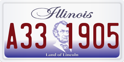 IL license plate A331905