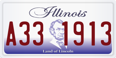 IL license plate A331913