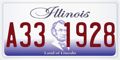IL license plate A331928