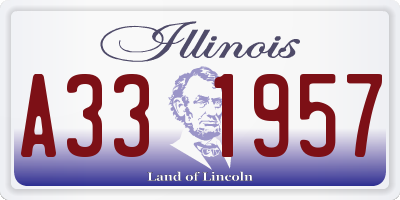 IL license plate A331957