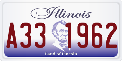 IL license plate A331962