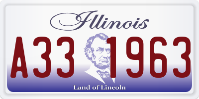 IL license plate A331963