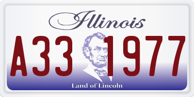 IL license plate A331977